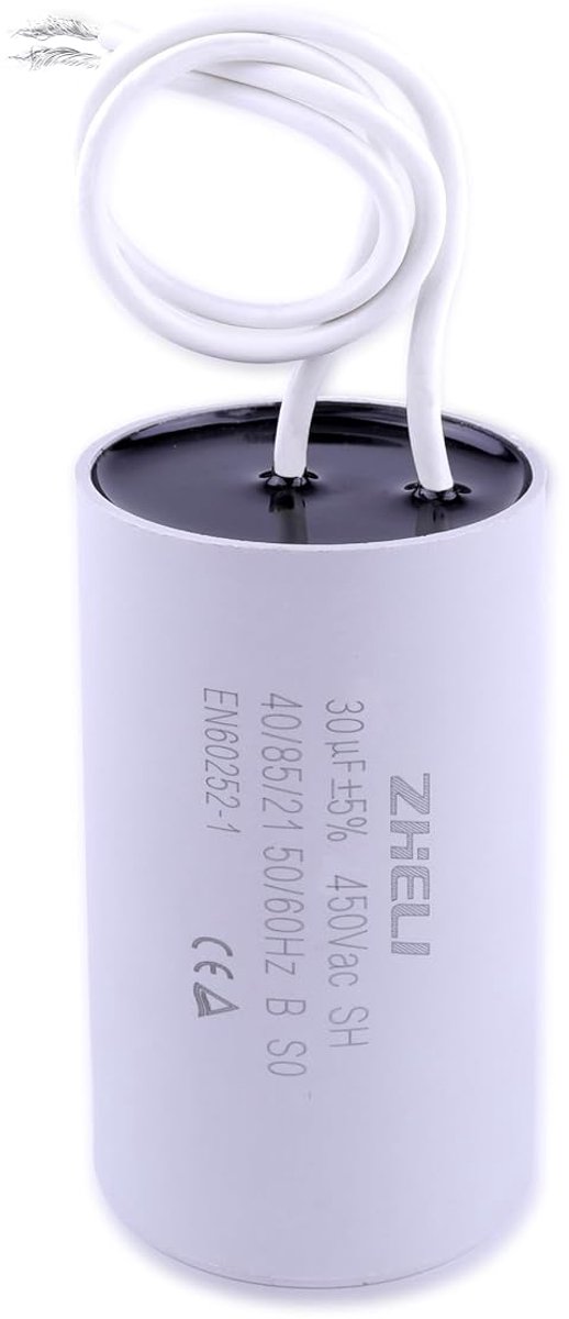 CBB60 motorloopcondensator 30uF - cilindrisch - 450VAC - geschikt voor diverse toepassingen - ShopVlot
