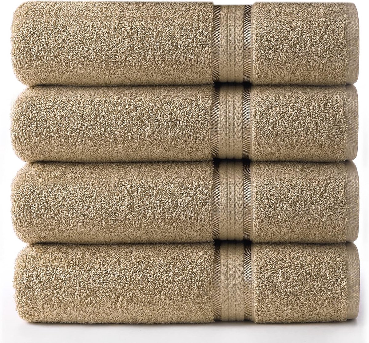 Badhanddoeken set 4 stuks - 76x137 cm - 100% puur ringspun katoen - Luxe voor dagelijks gebruik - SnelShoppen