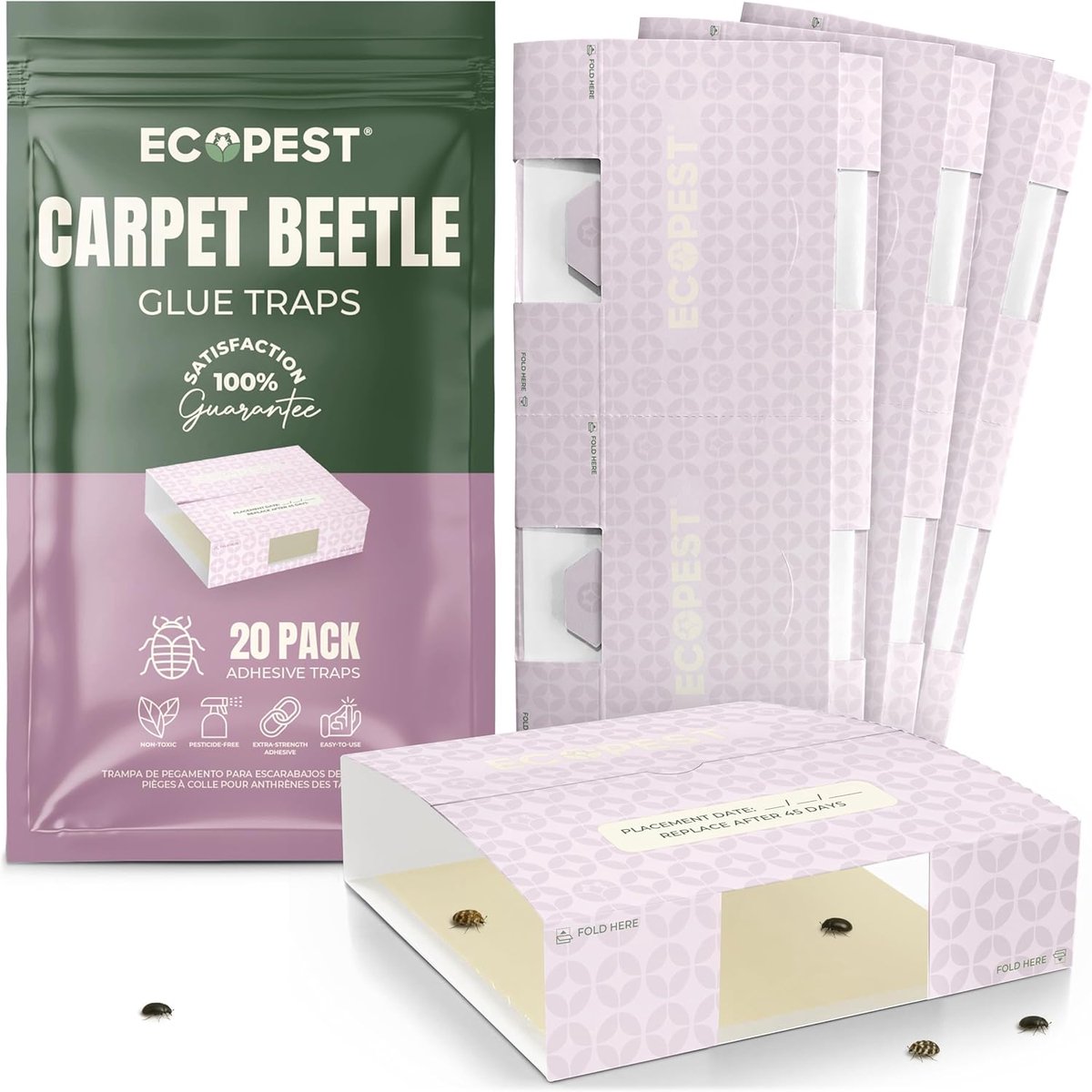 Tapijtkevervallen - 20 stuks - effectieve insectenbestrijding - eenvoudig in gebruik - SnelShoppen