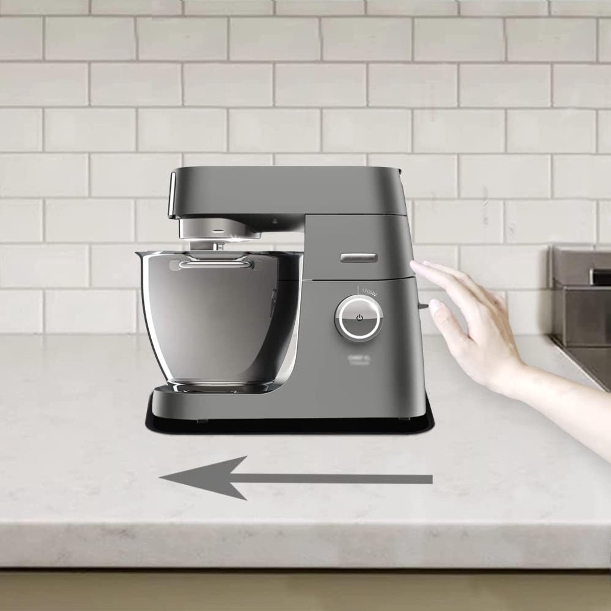 Sliding Mat voor Kenwood Chef XL - Nylon Sliding Board - Perfecte pasvorm - Bescherming voor ondergrond - m-winkel thumbnail 2