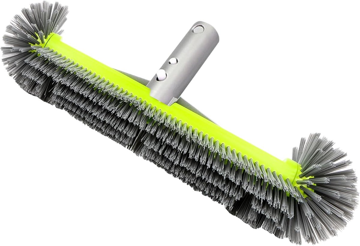Poolborstel 44cm - Verstevigde Aluminium Achterkant - Halve Cirkel Vorm - Eenvoudige Reiniging - SnelShoppen