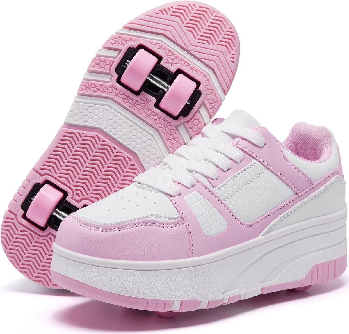 Roller skates schoenen voor kinderen - verstelbare wielen - trendy sneakers - ideaal voor buiten spelen - SnelShoppen