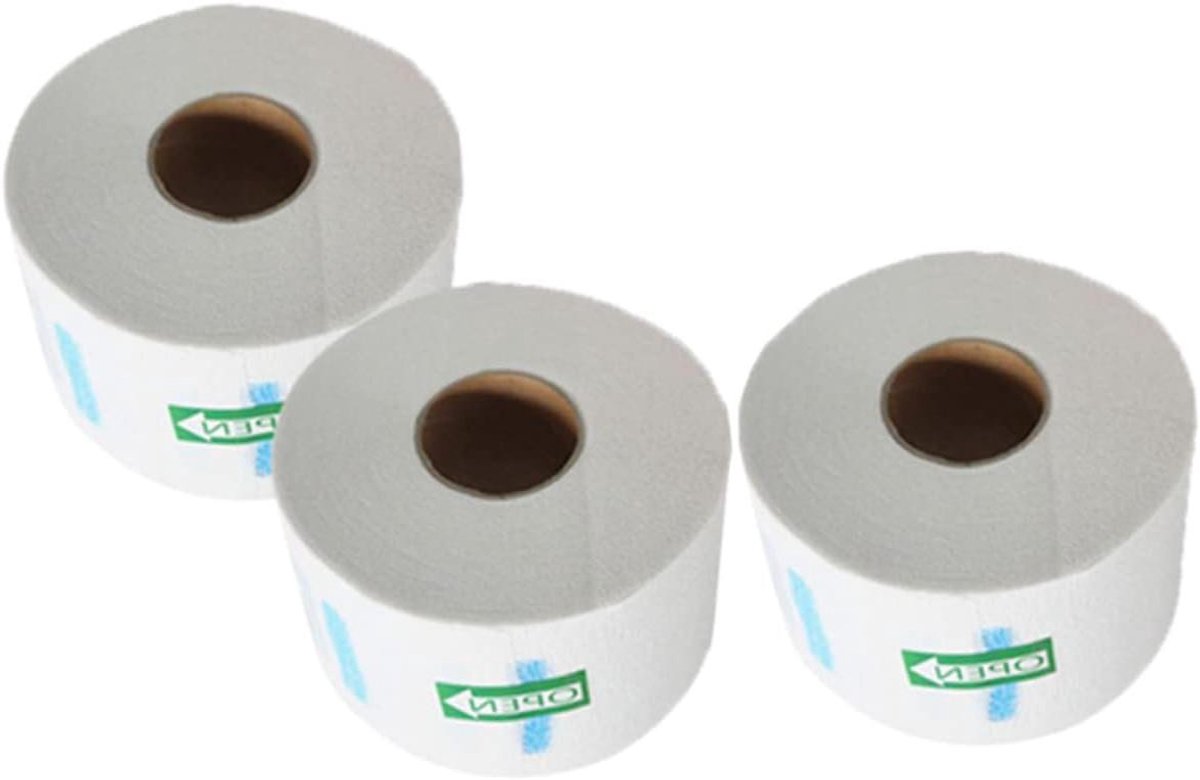 Wegwerp Nekpapier - Haarverf Beschermer Nekwikkel - Kapperswerk Thuis - Hygiënische Klantenservice - 100 Vellen - Wit