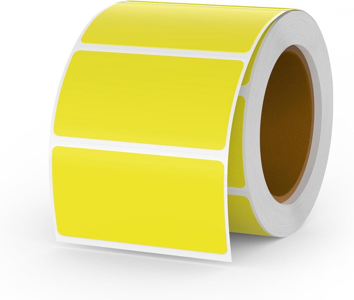 Thermische labels 25 x 50 mm - Geel - Zelfklevend - Ideaal voor adressering. - SnelShoppen