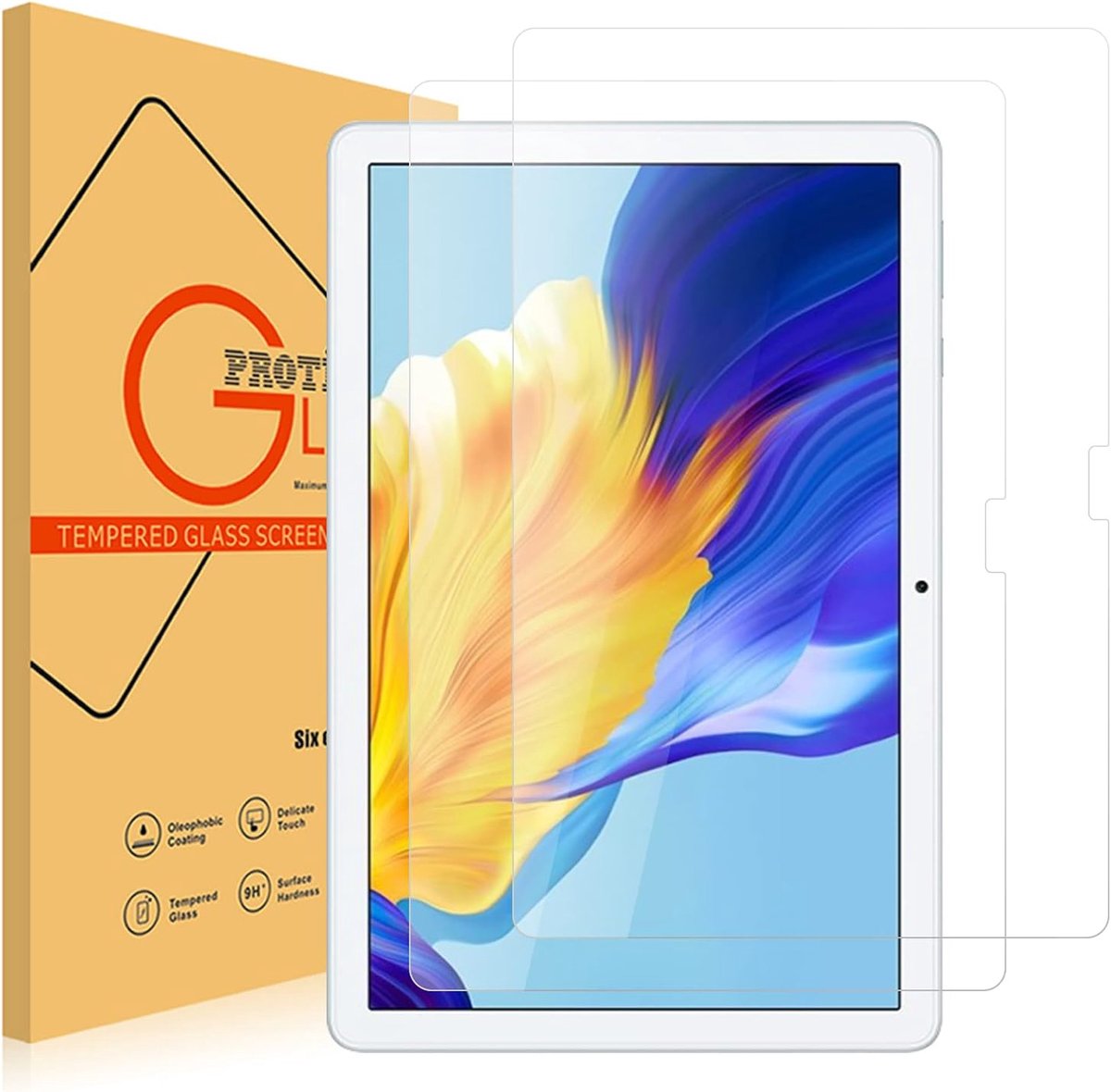 Screen Protector for Honor Pad 7 10.1 HD Clarity Anti-fingerprint Bubble-free Tempered Glass Film Protection for Honor - ShopVlot