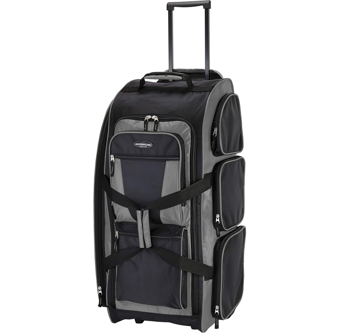 Travelers Club Xpedition 76 cm grote rechtopstaande duffeltas op wieltjes en met meerdere vakken, Antracietgrijs - ShopVlot