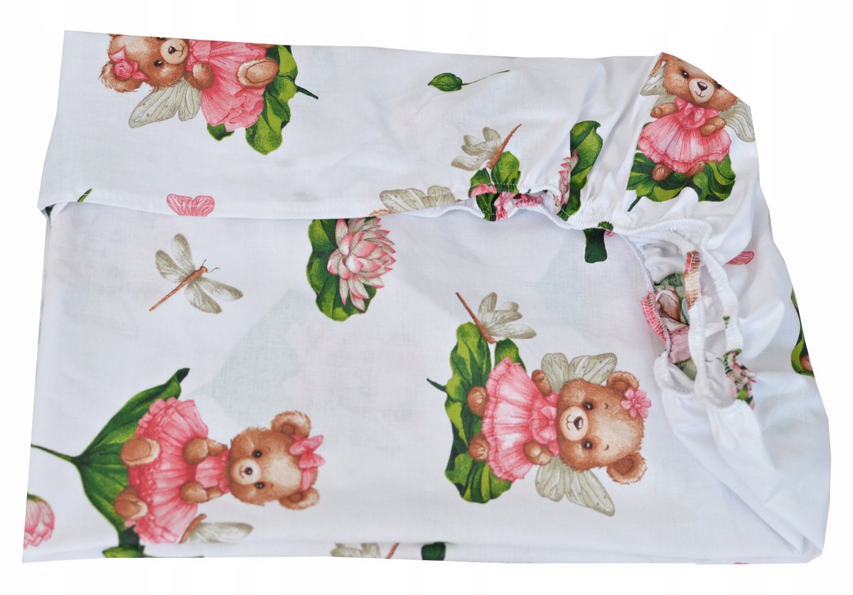Hoeslaken Katoen met Elastiek voor Kinderbed 120x60 cm - Vrolijke Beren