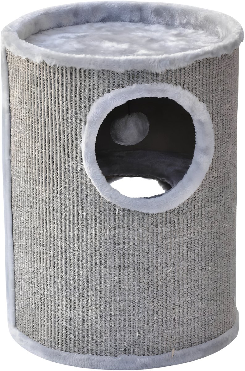 VALI® Krabpaal - Krabton voor Katten - Krabton - Grijs - 37cm x 37cm x 50cm
