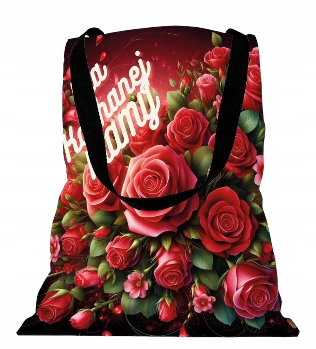 Unieke Moederdag Shopper Bag - Cadeau voor Mama - Rozen Print