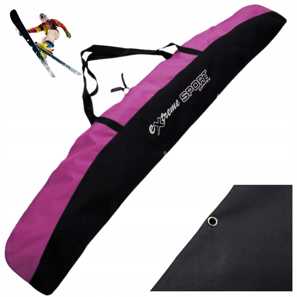 Convey Skitas 180 cm - Praktische Skibag voor Ski's en Stokken