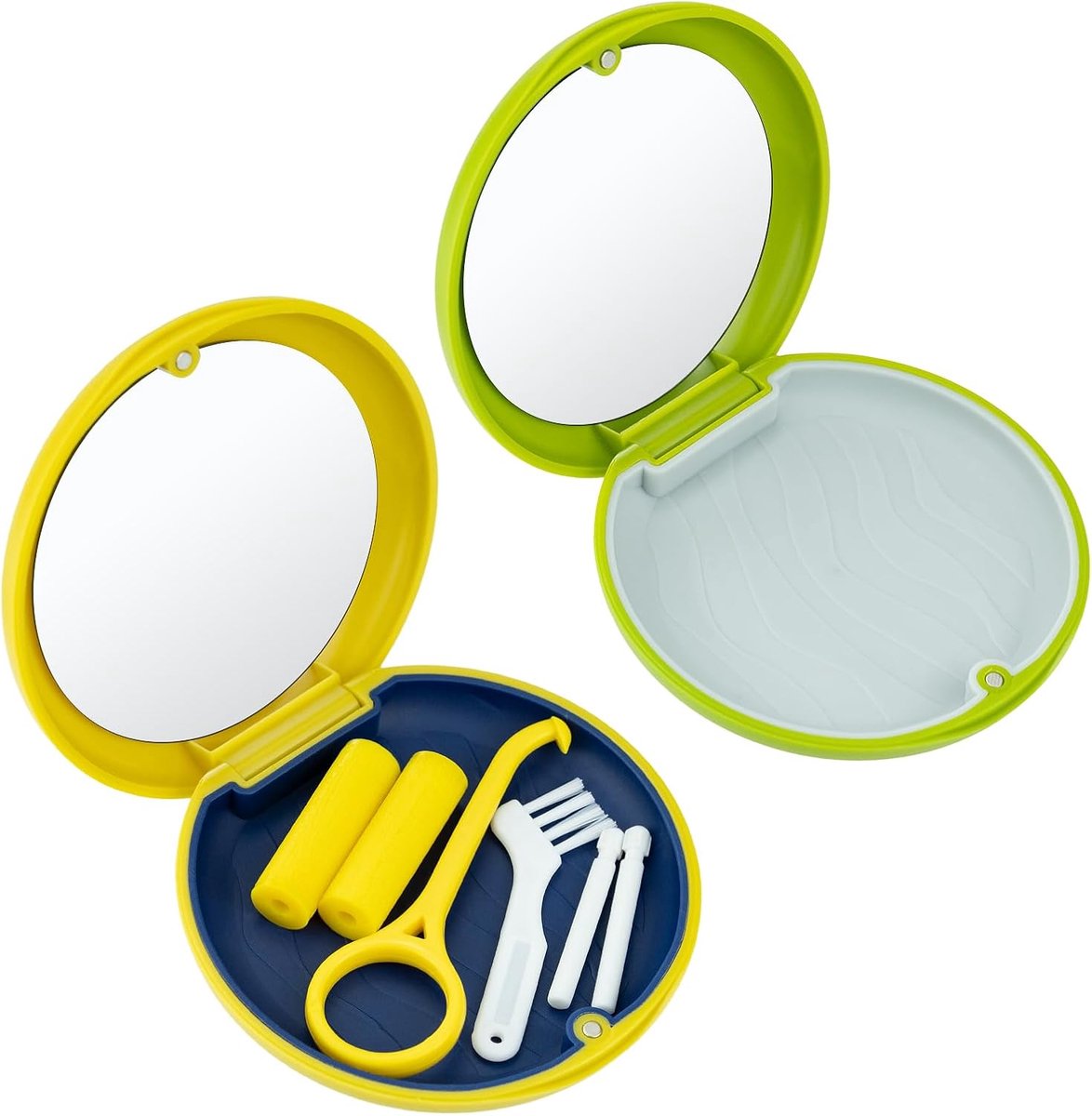 Dental ferula-box - orthodontische doos - geel + paars - gemakkelijk te reinigen - SnelShoppen