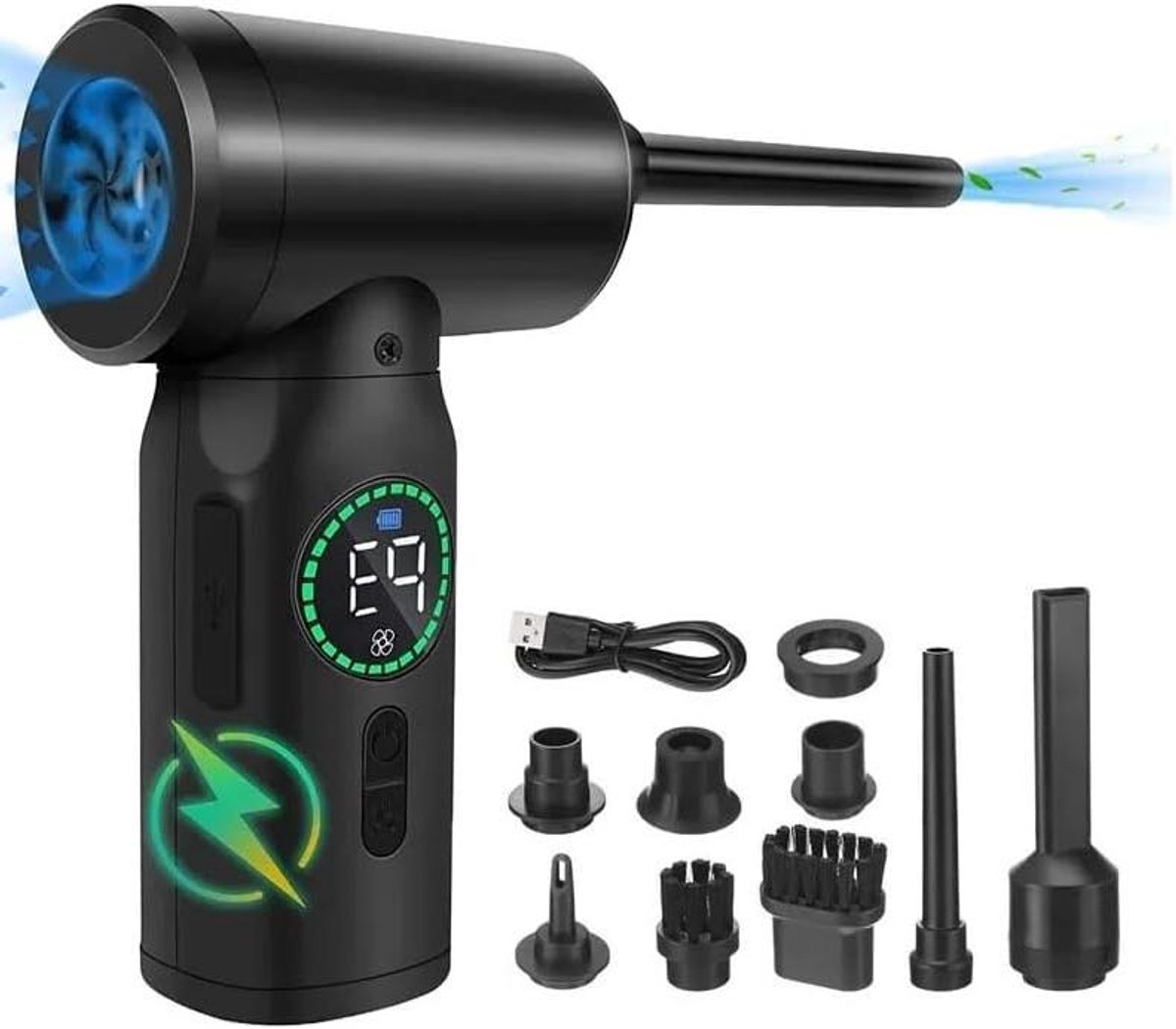 Draagbare Stofzuiger - Bladblazer Kruimeldief - Auto Reinigen - 2-in-1 Functie - 500 gram - A PRO