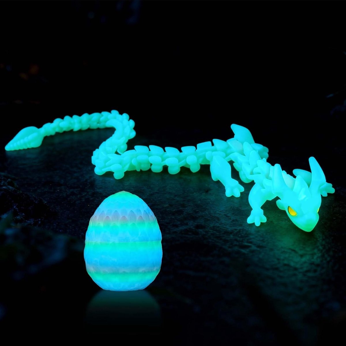 3D Draak Oplichtend Drakenei - 9 cm x 30 cm Draak - Magische Nachtkastdecoratie - Uniek Cadeau voor Tieners - SnelShoppen