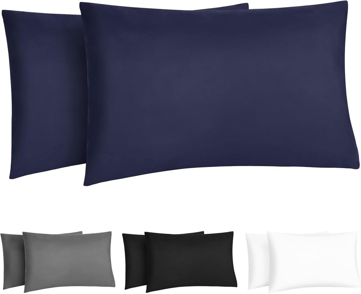 Cushion Covers 60x40cm - Ultra Soft Polyester - Elastic Band - Ademend en Kreukvrij - SnelShoppen