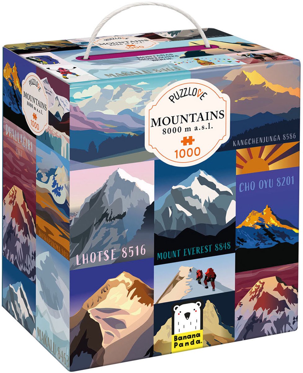 Banana Panda - Puzzlove Bergen 8000m Puzzel - 100st.