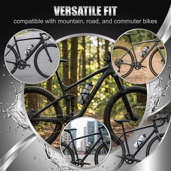 Fiets drinkfleshouders 2 stuks - carbon fiber - verstelbaar voor 55-70 mm flessen - SnelShoppen — afbeelding 3