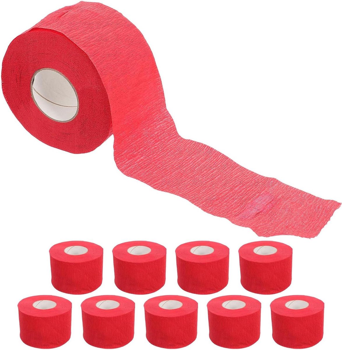 Nekpapier Kapper - Nekband Kapperstrips - Haarknippen - Zacht voor Huid - 35 cm - Rood