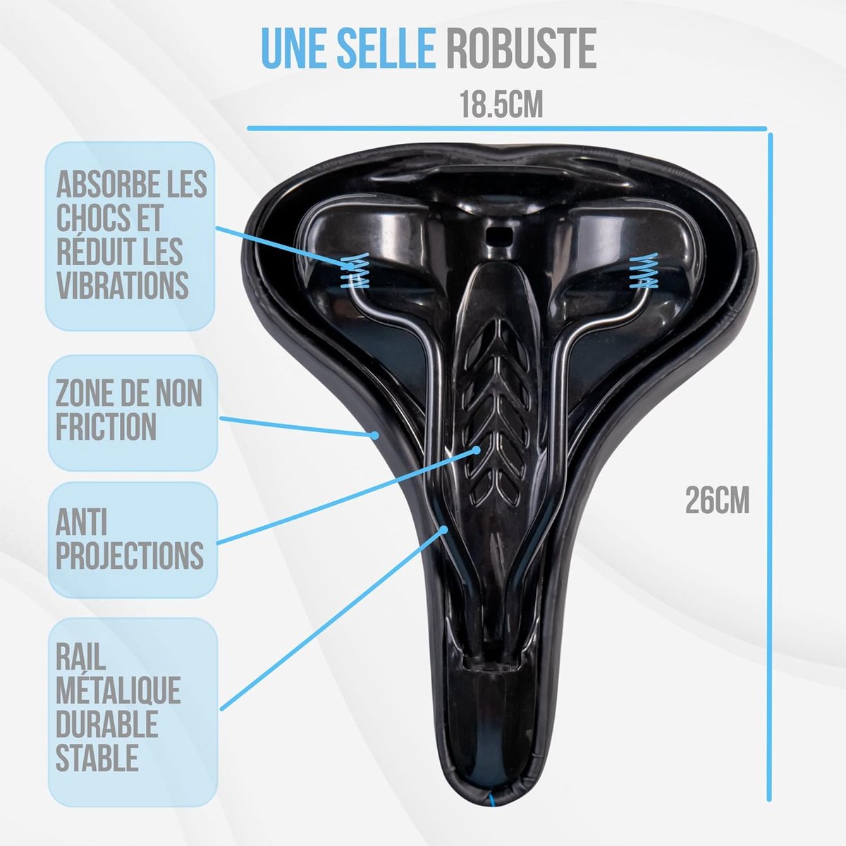 Fietszadel zeer comfortabel - handgemaakt in Italië - waterproof mountainbike zadel - SnelShoppen