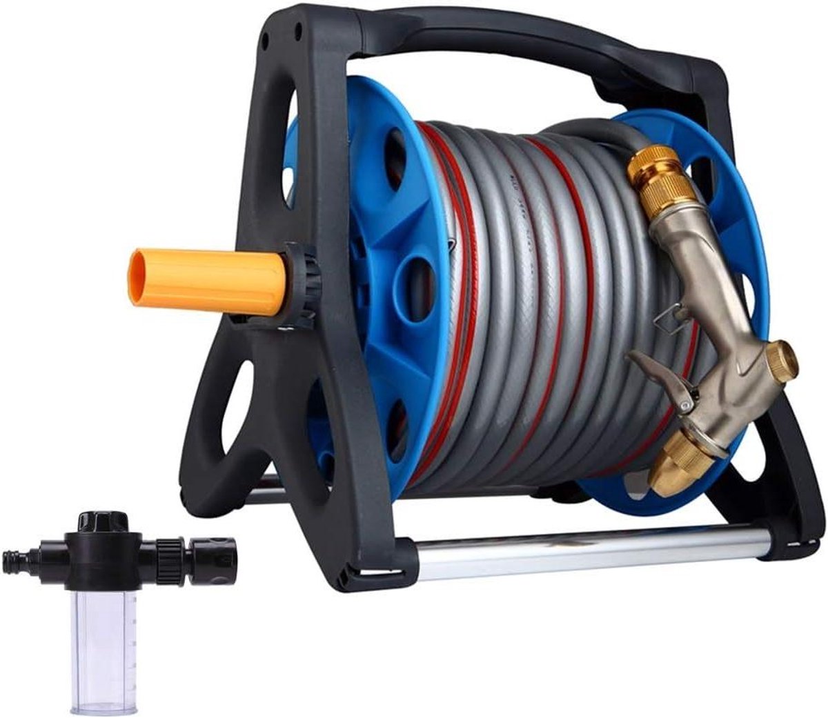 Tuinslang Sproeier - Waterpistool Set - Gazon en Tuin Besproeien - 6-Speed Spray Instellingen - 40 m - Waterpistoolset+schuimfles