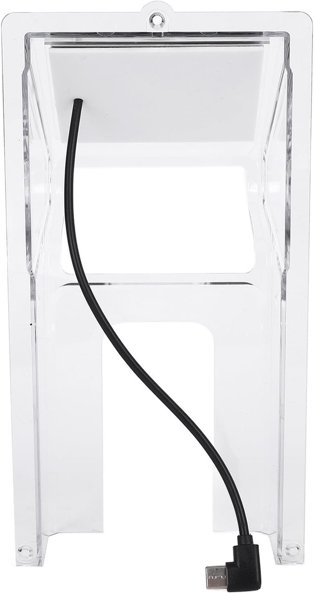 Deurbel Regenkap - Deurbel Beschermhoes - Deurbel Beschermen - Zonne-energie Opladend - 11.5 x 21.5 cm - Transparant — afbeelding 5