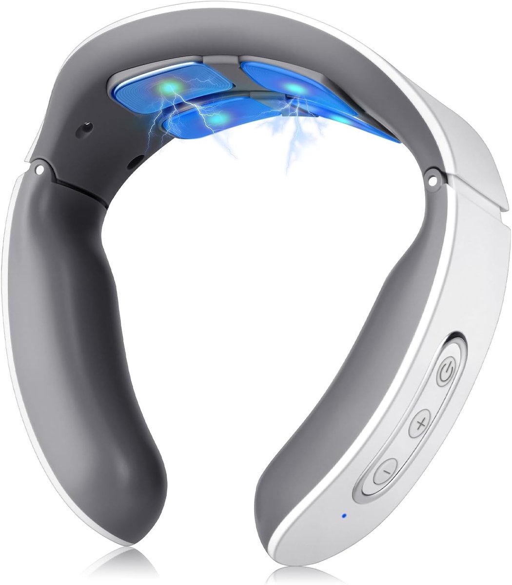 Elektrische nek massager met 42°C warmtetherapie - 6 niveaus - 9 intensiteitsniveaus - SnelShoppen