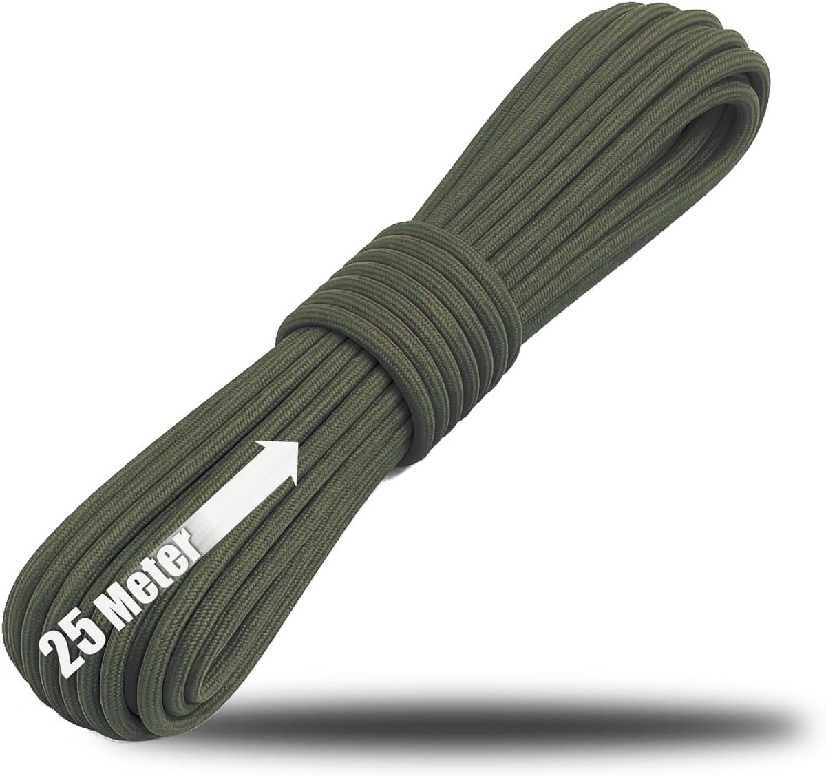 Paracord touw 4 mm - 82 ft - nylon - 250 kg draagvermogen - ideaal voor tenten - SnelShoppen