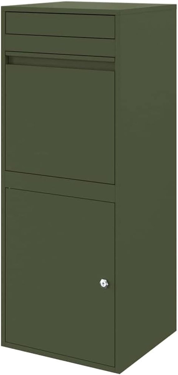 Pakketbox met Opslag - Brievenbus Buiten - Veilige Pakket Opslag - Waterafstotend Staal - 41 x 38 x 103 cm