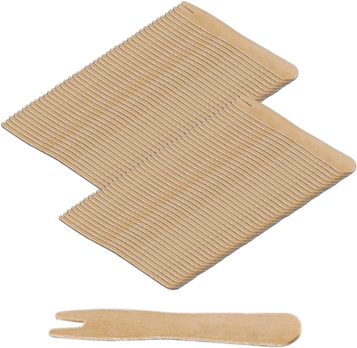 Houten vorken 100 stuks - wegwerp - ecologisch - perfect voor feesten - SnelShoppen