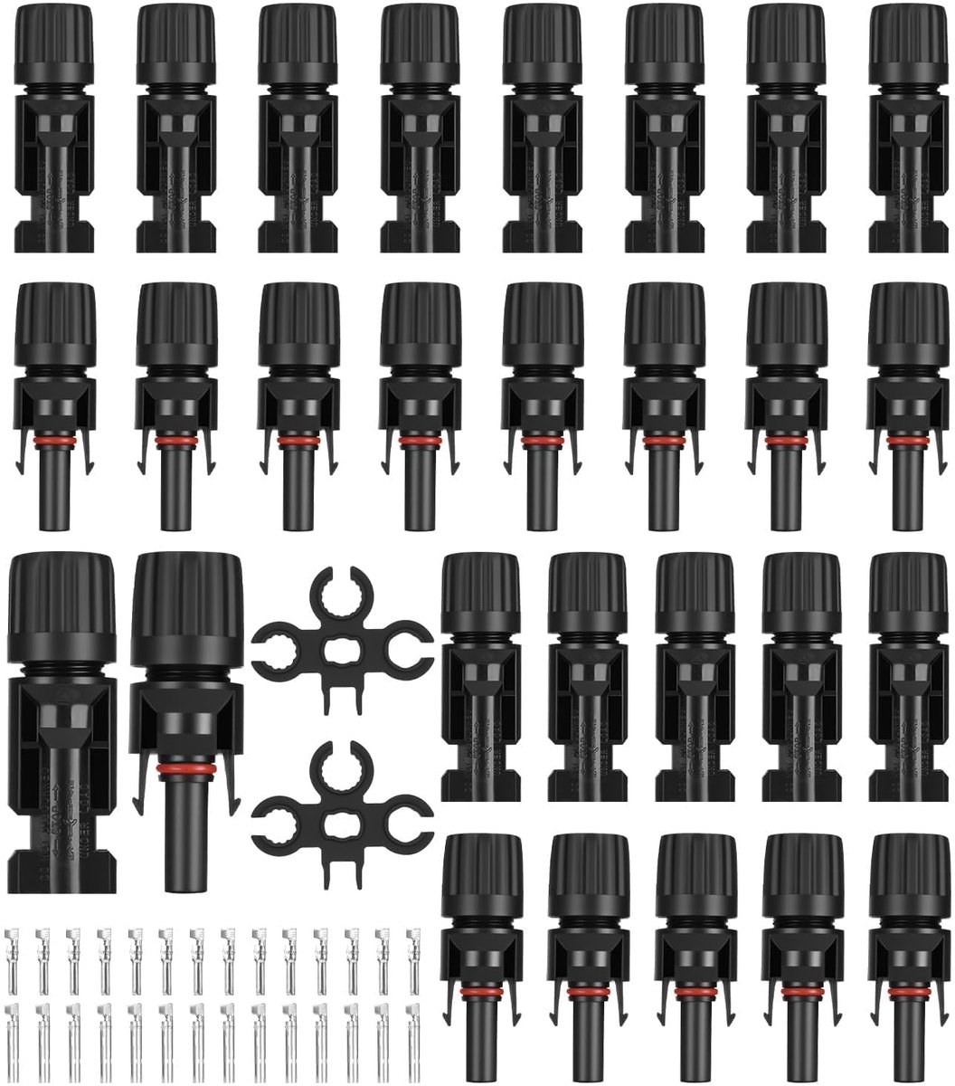 Solar plug set 14 paar - IP67 waterdicht - PV kabel MC4 connector - perfect voor zonne-energie - SnelShoppen