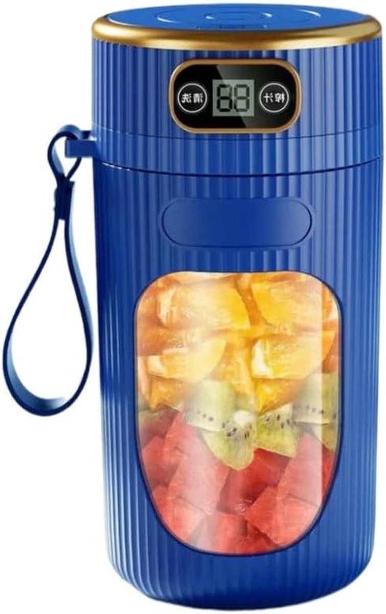 Draagbare Blender - Sapcentrifuge Mixermachine - Smoothies Maken - Snoerloos Ontwerp - USB-C Oplaadbaar - Zwart