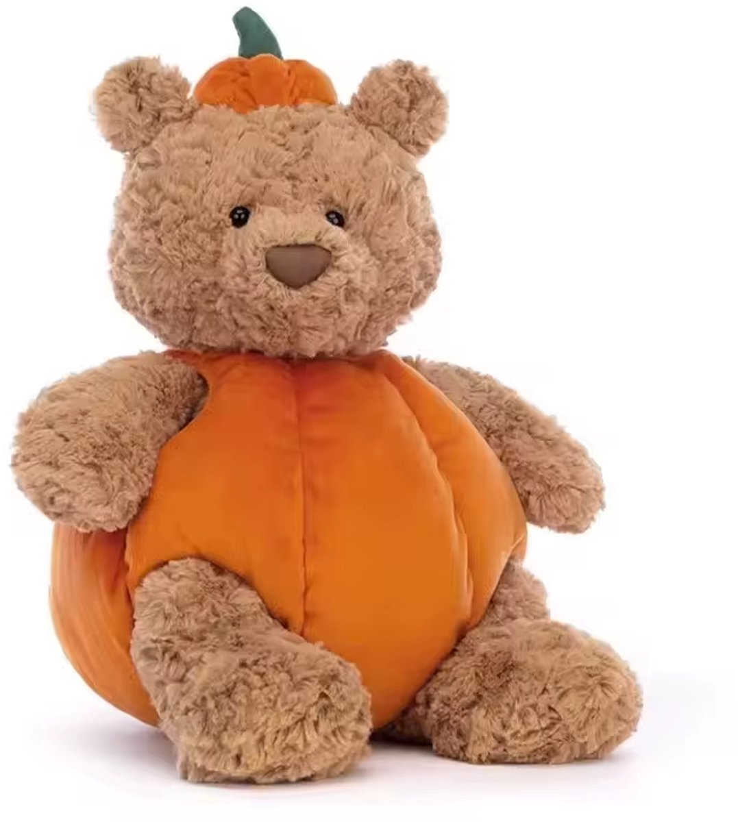 Casalora Knuffelbeer – Pluche Knuffel – Pompoen Beer 30 cm – Teddybeer met Pompoen Design