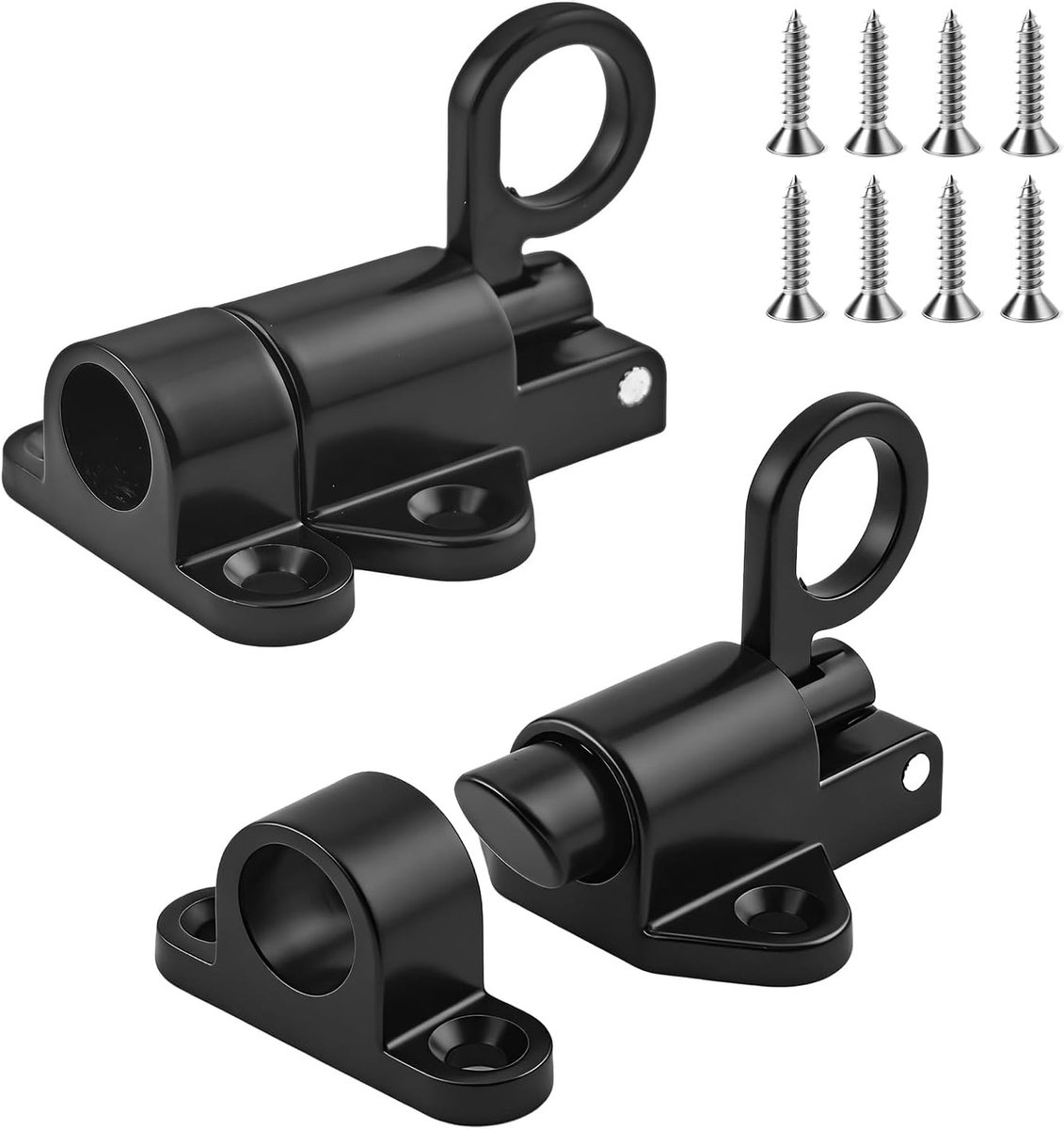 Automatische veerlock - 2 stuks - Deurslot voor tuinpoorten en ramen - Veilig en weerbestendig - SnelShoppen