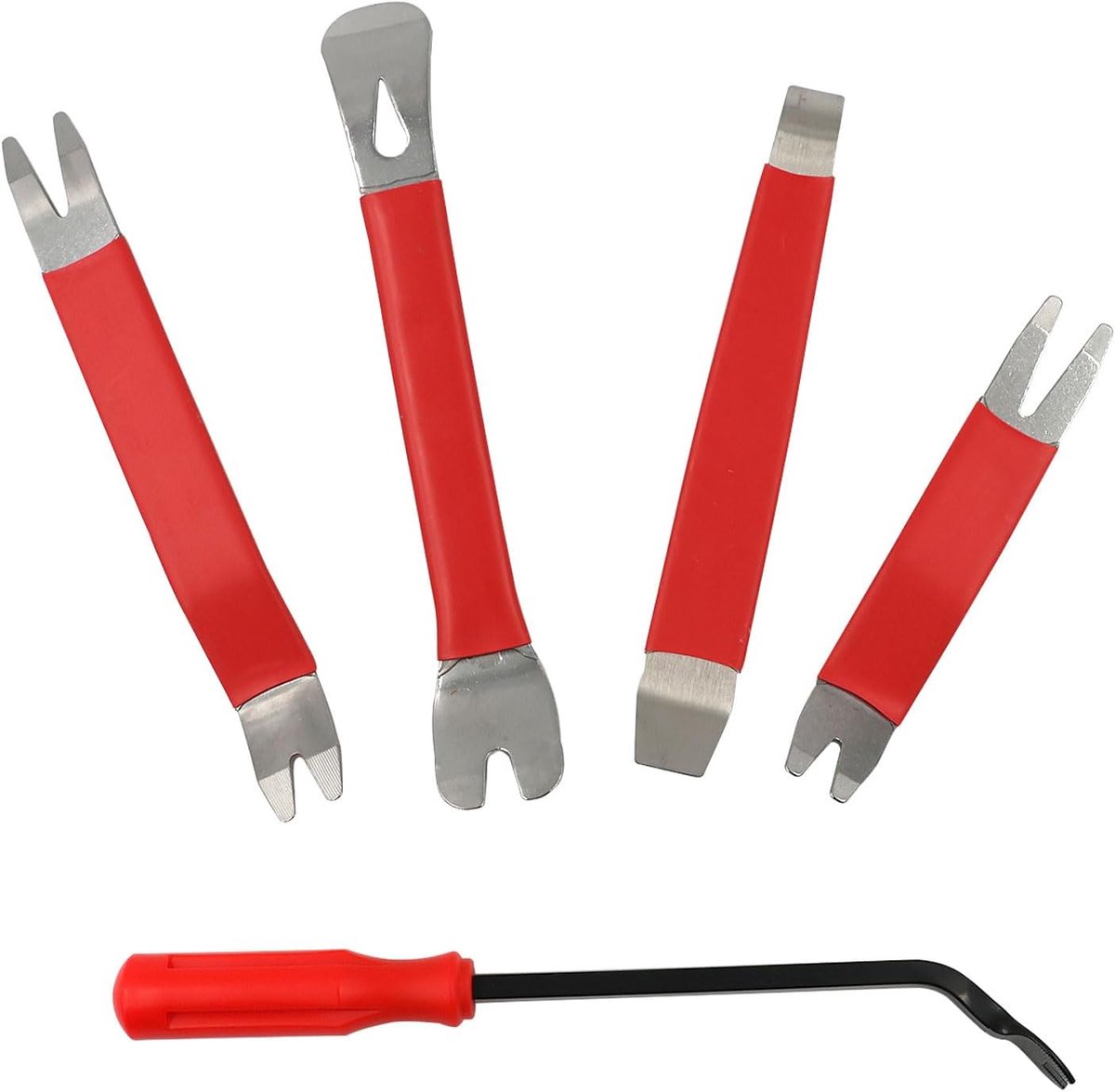 Verwijderingsset 5 Pcs - Roestvrij staal - Voor interieur trim - Veilig demonteren zonder krassen - SnelShoppen