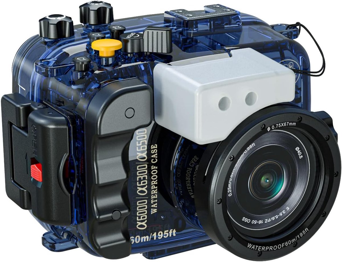 Onderwatercamera behuizing - 60m waterdicht - O-ring afdichting - Veiligheid door lekalarm - ShopVlot