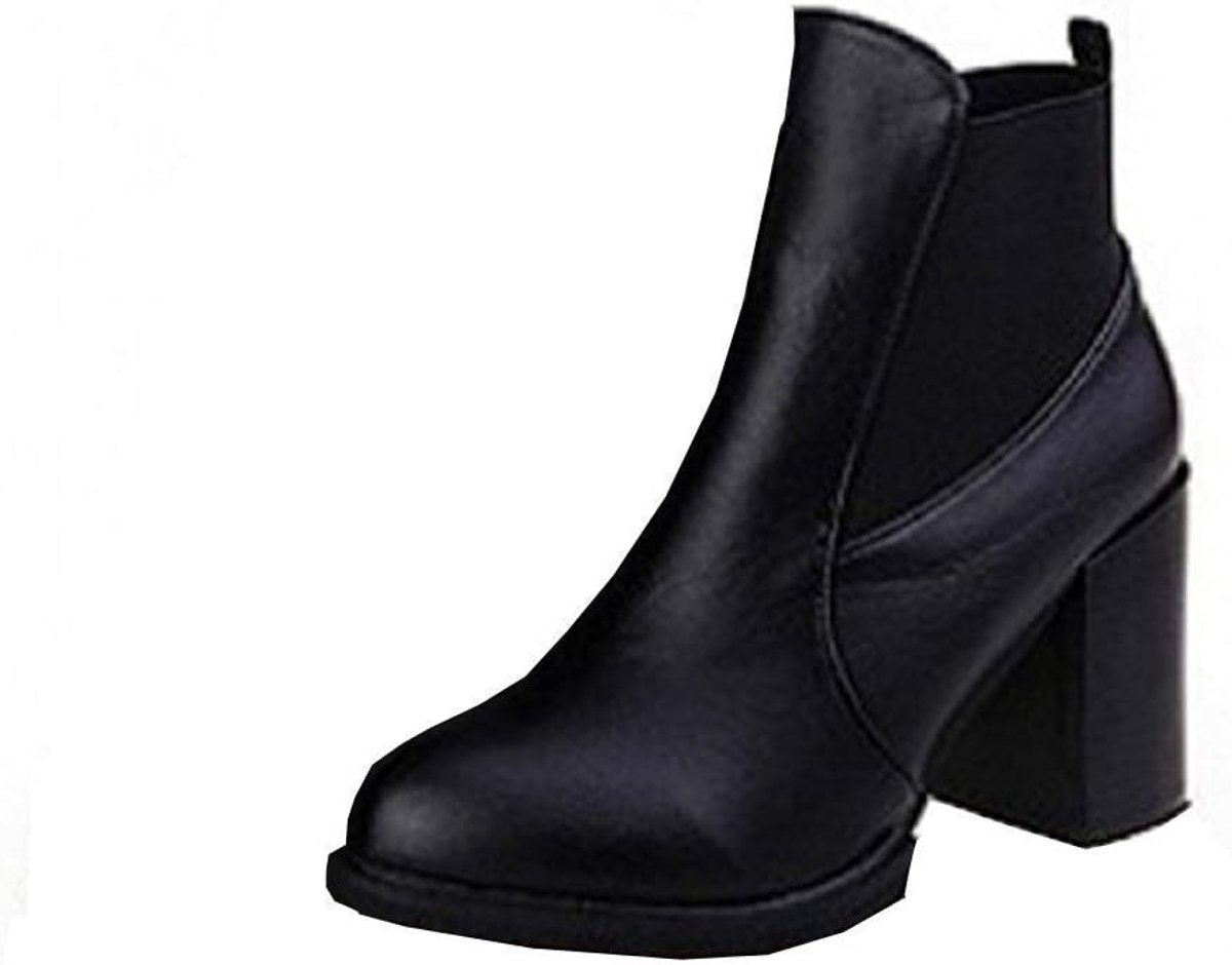 platform schoenen 39 EU - zwart - trendy design - verhoogde hak voor extra lengte - ShopVlot