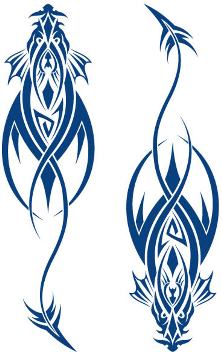 Tijdelijke tattoo Koi sierlijk 2 weken