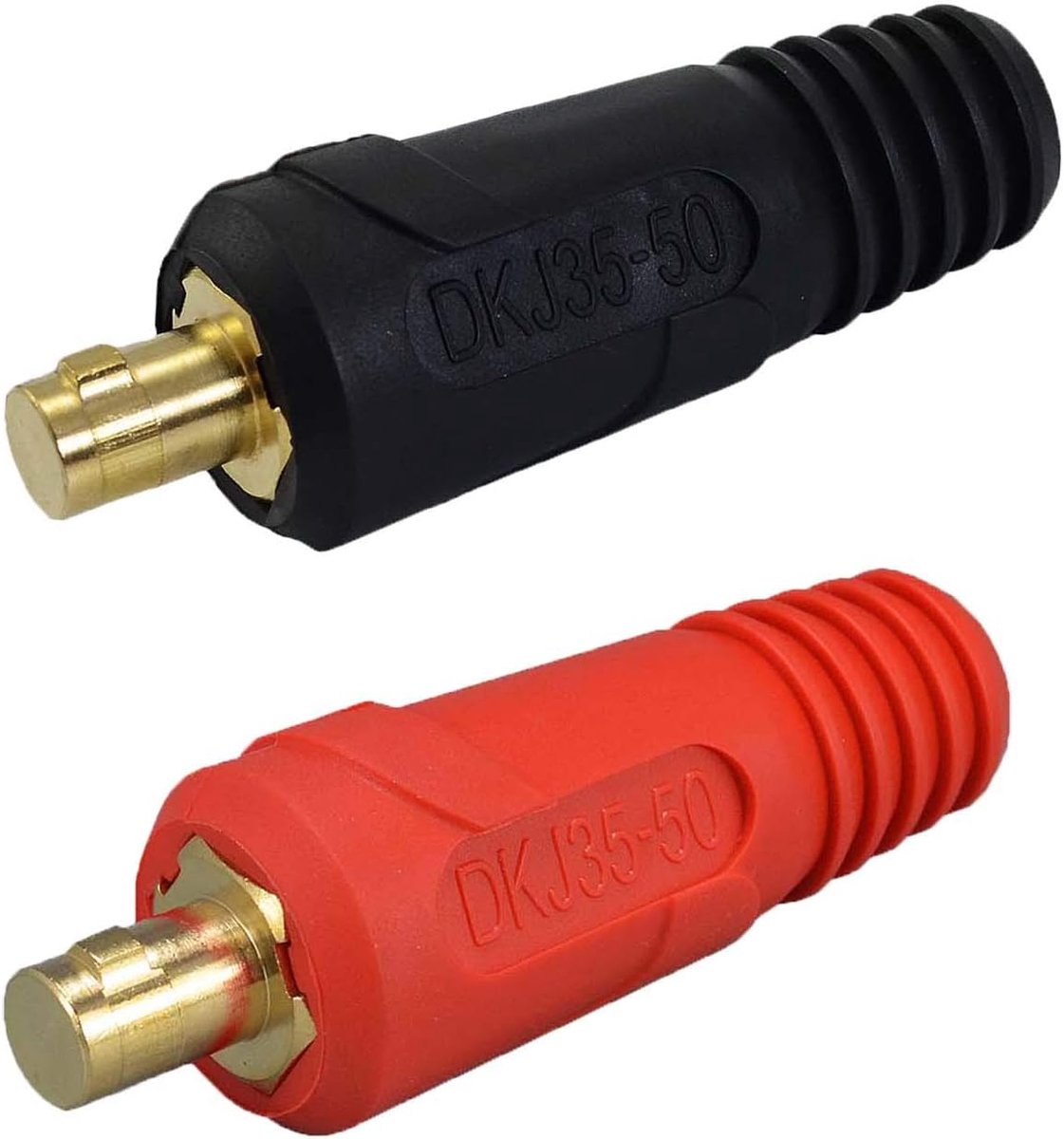 TIG laskabel paneel connector DKJ35 50mm - snelmontage - 2-delige set - geschikt voor Dinse stijl - ShopVlot