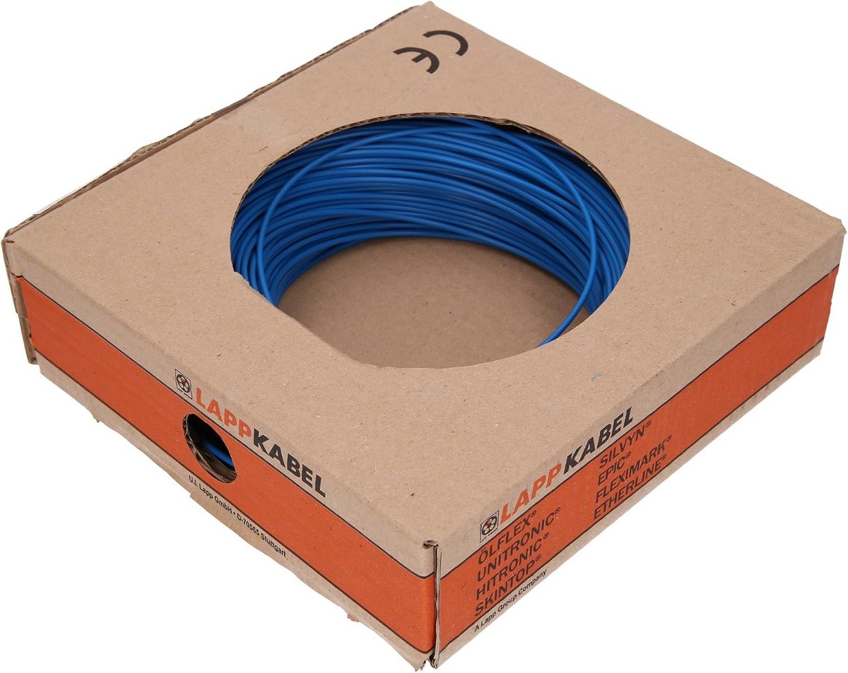 Draad H05V-K Blauw 0.5mm - 100 Meter Rol - Betrouwbare kwaliteit - 2 jaar garantie - ShopVlot