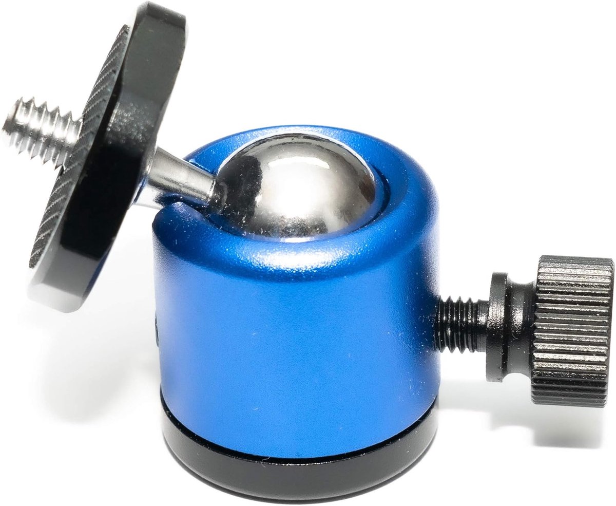 Mini balhoofd 360 graden - stevig metaal - 1/4 inch schroefdraad - ideaal voor camera's - ShopVlot