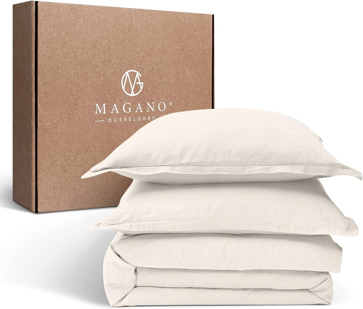 Dekbedset 155x220 Beige - Soft & Non-Iron - Hypoallergeen - Ideaal voor Allergiepatiënten - ShopVlot