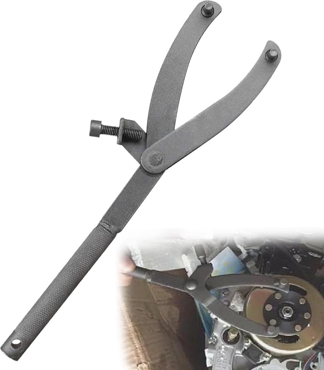 Clutch Halting Tool 29,5 cm - Hoogwaardige staal - Universele toepassing - Voor motorreparatie - ShopVlot