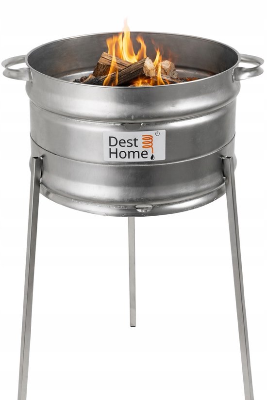 Merkloos 2-in-1 Grill & Vuurkorf - Stevig Staal, Duurzaam Tuinplezier — afbeelding 5