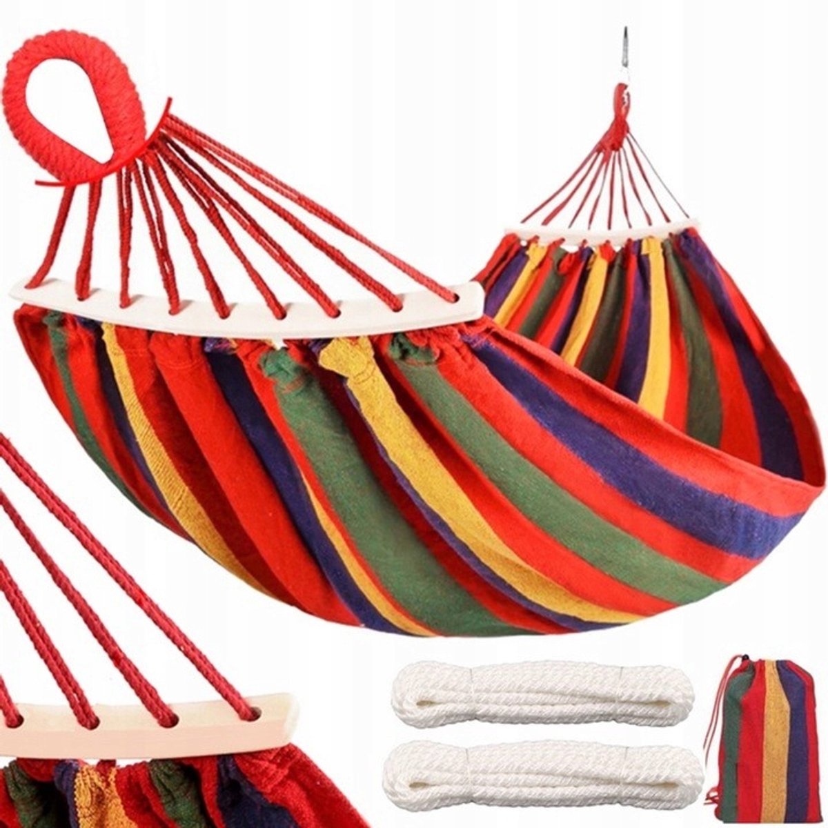 Dubbele Tuinhamak met Houten Standaard - Comfort & Ontspanning