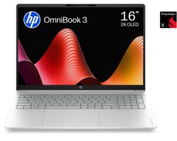 HP OmniBook 3 16-bz0712ndx - Copilot+ Laptop - 16 inch - Snapdragon X - 8GB/512GB - QWERTY - 2K OLED - Studenten laptop