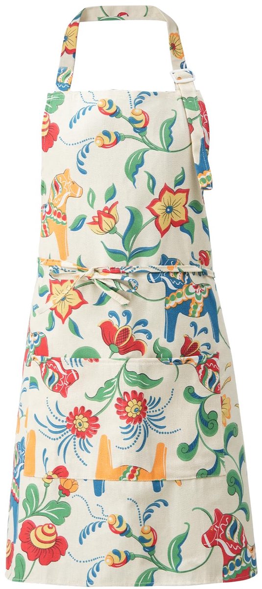 Kookschort voor vrouwen met zakken - katoenen linnen - floraal ontwerp - ideaal voor koken en tuinieren - ShopVlot