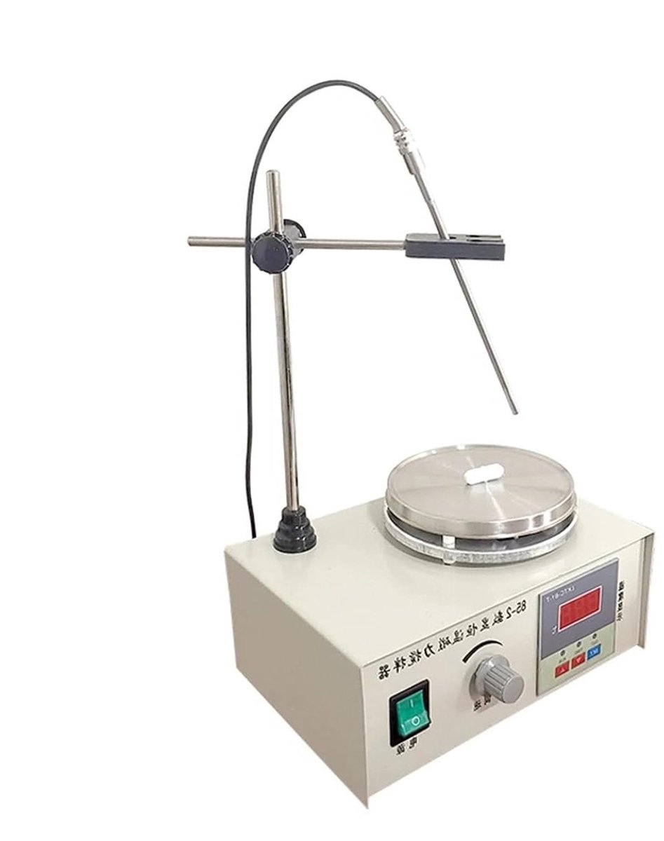Magnetische Roerder - Hete Plaat Mixer - Vloeistoffen Mengen - Hoge Viscositeit Menging - 2400 RPM - Wit