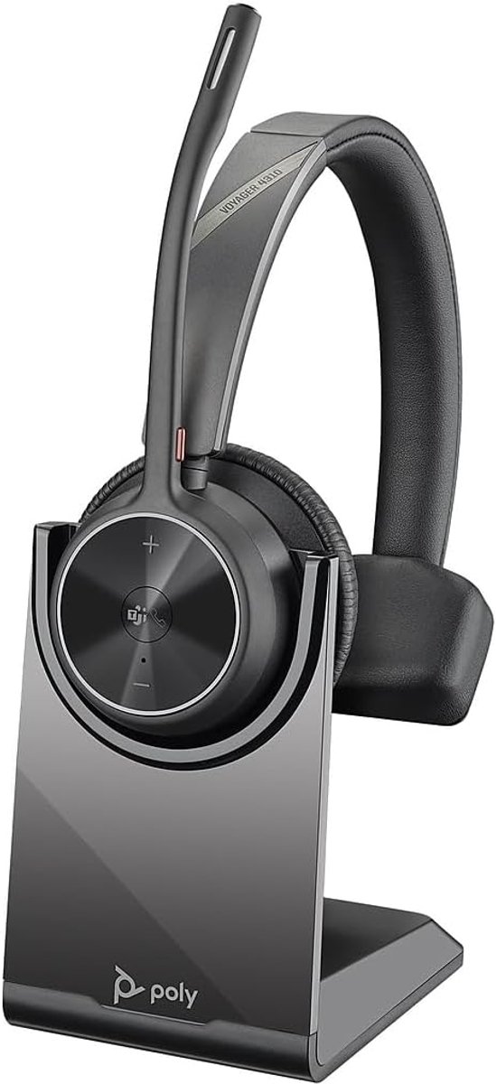 Headset draadloos - hoofdtelefoon zwart - Bluetooth 5.2 - ideaal voor kantoorwerk - ShopVlot
