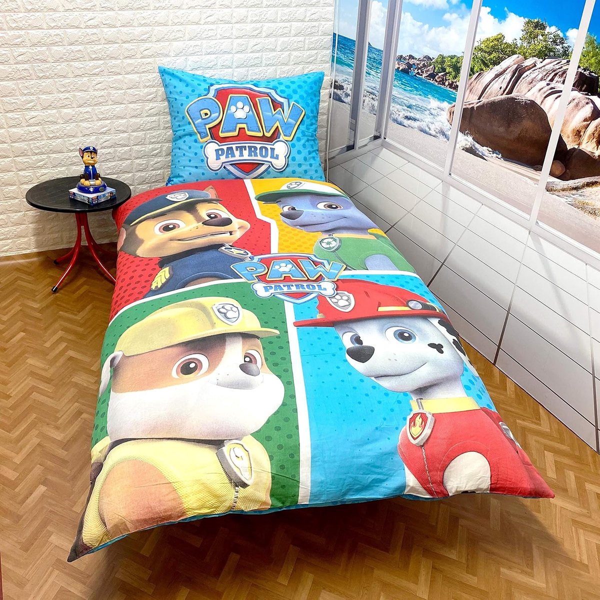 Dekbedovertrek Eenpersoons 140 x 200 cm - Katoen - Dubbelzijdig - Geschikt voor warmere seizoenen - ShopVlot