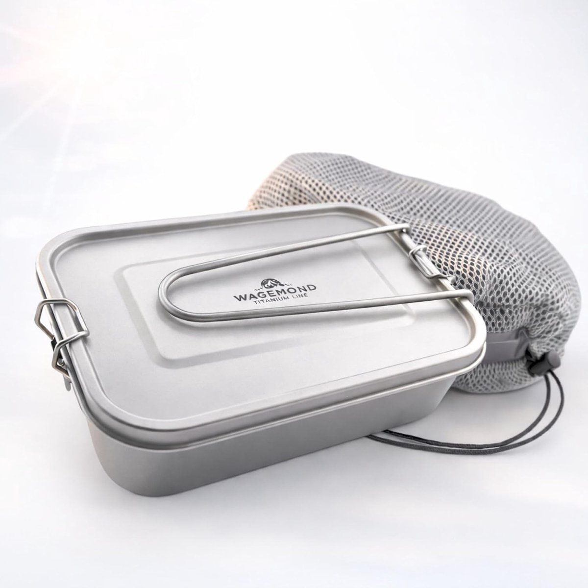 Bento Box 1200 ml - Ultralichte titanium lunchbox - Robuust en multifunctioneel - Ideaal voor outdoor avonturen - ShopVlot