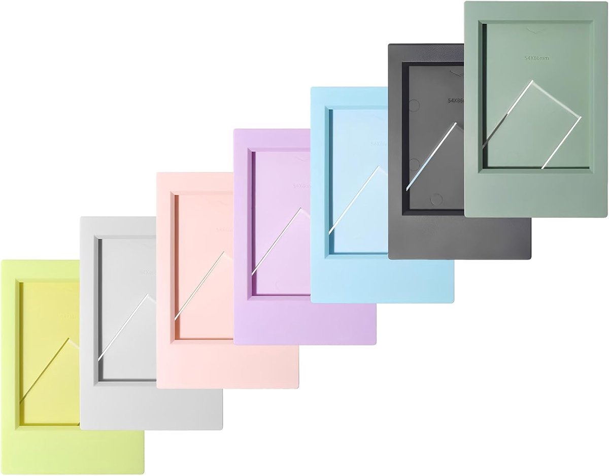 Foto lijst 7 stuks 2 x 3 inch - kleurrijke staande frames - compatibel met Instax Mini - perfect voor herinneringen - ShopVlot